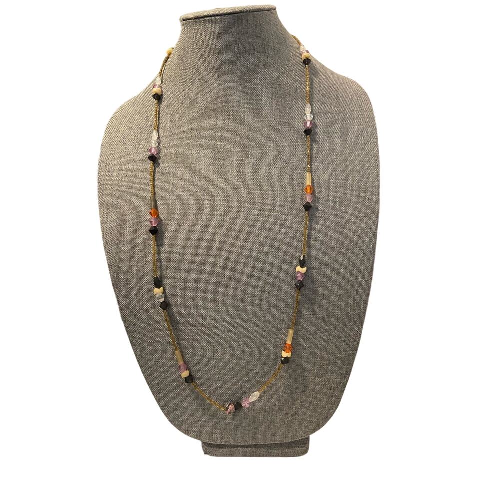 Handmade colorful bead necklace